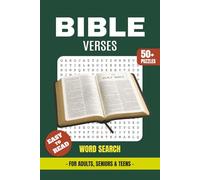 Bible Verses Word Search Book: Word Searches with Easy-to-Read Print about Bible Verses, Scripture, Psalms, Proverbs, Gospel Teachings & More | 6x9 ... Perfect Gift for Vacations, Holidays & Qu