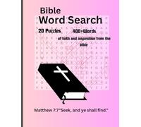 Bible Word Search: 8.5x 11 Relaxing Bible Word Search: 400+ Words of Faith and Inspiration | 20 puzzles | Words from the bible