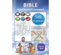 Bible Word Search and Crossword Puzzle Book: Word Searches and Crosswords with Easy to Read Print about the Bible | 6x9 inches, 150 pages | 100+ Puzzles