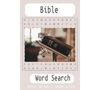 Bible word search: Bible Word Search Medium Print: A Fun Brain-Boosting Word Find Puzzle Book Themed Around The Bible, Perfect for Adults, Seniors, and Teens