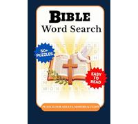 Bible Word Search: Bible Word Search Puzzles with Easy-to-Read Print About Bible Stories, Jesus' Miracles, Christmas Bible Word Search and More | 6 x ... Puzzles | Gift for Adults, Seniors & Teens