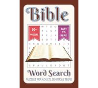 Bible Word Search Book: Bible Word Search Puzzle Book: Word Searches with Easy-to-Read Print about Bible, Faith, Notable Characters, Scripture and ... Holidays, and free Times and Anxiety.