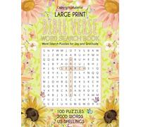 Bible Word Search Book: Inspirational Bible Verses for Joy and Gratitude to Strengthen Christian Faith - LARGE PRINT (Word Search Bible Puzzles)