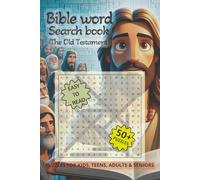 Bible Word Search Book: Word searches with Easy to Read about Bible Stories, Psalms and More | 6x9 inches, 110 pages | 50+ Puzzles, Gift for Vacations, Holidays and Free Times