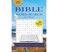 Bible Word Search For Adult: 1.Word Search With Easy to Read Print about Bible, Psalms , Devotional, and More | 6x9 inches, 110 pages | 50+ Puzzles.... Gift For Vacation, Holidays and Free Times