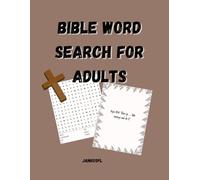 Bible Word Search for Adults: Large Format , Word Puzzles for Seniors and Young adults