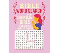 Bible Word Search for Christian Girls: 1000 Bible Words Puzzle Book | Large Print Faith Activity Book for Girls Ages 6-12 | Old Testament Word Search | 8.5 x 11 Inches