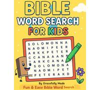 Bible Word Search For Kids: Fun and Easy word search puzzles for ages 5 -12