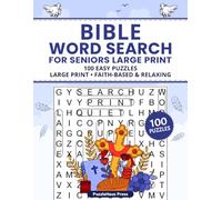 Bible Word Search for Seniors Large Print: 100 Easy Puzzles - Large Print - Faith-Based & Relaxing (PuzzleHaus Large Print Word Search for Seniors)