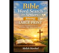 Bible Word Search for Seniors: Large Print New Testament Puzzles for Relaxation, Faith, Focus & Brain Health