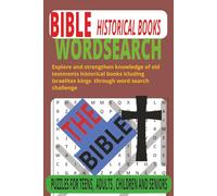 Bible Word Search: Kings, Prophets, and Places: 50+ Large Print Puzzles from the Historical Books of the Bible - 6x9 Format for All Ages
