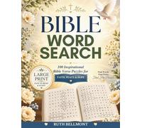 Bible Word Search Large Print: 100 Inspirational Bible Verse Puzzles for Faith, Peace & Hope