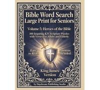 Bible Word Search Large Print for Seniors: Volume 5: Heroes of the Bible 100 Inspiring KJV Scripture Puzzles with Verses for Adults and Elderly