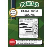 Bible Word Search Large Print: Psalms: Easy-to-Read Inspirational Word Search Puzzles from the Book of Proverbs for Adults, Seniors & Teens (Bible Word Search Large Print Collection)
