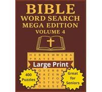 Bible Word Search Mega Edition: 400 Large Print Puzzles, Mega Word Search, Christian Word Search Book, Religious Activity, Big Print Word Puzzles (Large Print Bible Puzzles)