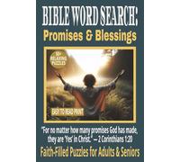 BIBLE WORD SEARCH: PROMISES & BLESSINGS: 50+ Easy-to-Read Puzzles on Hope, Strength & God’s Love | 6×9 Inches, 110 Pages | Devotional Word Search ... Gift for Quiet Time, Prayer & Reflection.