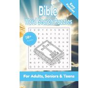 Bible Word Search Puzzle: 50+ Puzzles Word Search Easy to Read about Bible and More | 6x9 inches, 110 pages | Gift for Bible & Christian Lover
