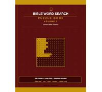 Bible Word Search Puzzle Book: 100 Puzzles on General Bible Themes - God, Jesus, Faith, Prayer, Salvation and Christian Living