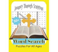 Bible Word Search Puzzle Book! A Journey Through Scripture: Word Searches with Easy to Read Print about God, Jesus, Scripture, and More |8.5x11 ... for Vacations, Holidays, & Free Times.