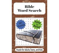 Bible Word Search Puzzle Book: Easy Bible Word Search Puzzle Book for Seniors, Adults, Teens, and Kids | Large Print | 50+ Bible-Themed Puzzles | ... Church, Gifting, and Mental Exercise