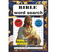 Bible Word Search Puzzle Book for Adults and Teens: 100 Inspiring Puzzles from Scripture | Large Print Christian Word Finds with 2,000+ Words of Faith, Hope, and Wisdom