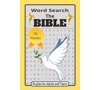 Bible Word Search: Puzzle Book for Adults and Teens | Includes Bible Figures, Stories, and Faith References from the Old Testament and New Testament | Easy to Read | 6 x 9 inches, 110 pages | 50+ Puzzles | Soft Matte Finish Cover | Perfect for Gifts