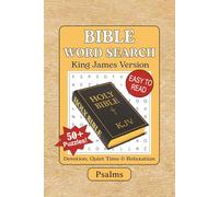 Bible Word Search Puzzle Book: KJV Bible Psalms scripture verses for Devotion, Quiet Time & Relaxation.