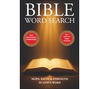 Bible Word Search Puzzle Book: Large print puzzle book with uplifting Bible verses - Find hope, faith & strength in God's word, includes a free ... The perfect gift for adults, seniors & teens.