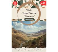 Bible Word Search Puzzle Book - Numbers: Word Searches with Easy to Read Print about Bible, God, Faith and More | 6x9 inches, 200 pages | 100 Puzzles ... (Bible Word Search Puzzle Series Edition)