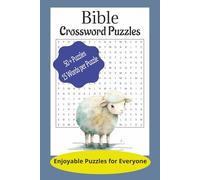 Bible Word Search Puzzle Book: Word Search with Easy-to-Read Print about Bible Characters, Places, Themes and more | 6x9 inches, 110 pages | 50+ ... Gift for Vacations, Holidays, and Free Times