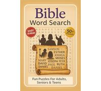 Bible Word Search Puzzle Book: Word Searches With Clear and Easy to Read Print About the Bible and More | 6x9 inches,110 pages | 50+ Puzzles...Gift ... Time (Christian Word Search Book Series)