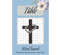 Bible Word Search Puzzle Book: Word Searches with Easy to Read Print about Bible, Bible Characters, Bible Verses | 6x9 inches, 110 pages | 50+ Puzzles … Gift for Vacations, Holidays and Free Times