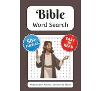 Bible Word Search Puzzle Book: Word Searches with Easy to Read Print about Bible, Christians, Religion and More | 6x9 inches, 110 pages | 50+ Puzzles ... Gift for Vacations, Holidays and Free Times