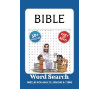 Bible Word Search Puzzle Book: Word Searches with Easy to Read Print about Bible, Church , Lds and more | 6x9 inches, 110 pages | 50+ Puzzles ... Gift for Vacations, Holidays and Free Times