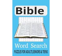 Bible Word Search Puzzle Book: Word Searches with Easy to Read Print about Bible, Disciples, Scripture and More | 6x9 inches, 110 pages |50+ Puzzles... Gift for Vacations, Holidays and Free Times