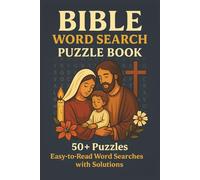 Bible Word Search Puzzle Book: Word Searches with Easy to Read print about Bible, Faith, Peace and Joy | 6x9 inches, 110 pages | 50+ puzzles| Great Gift for vacation, Holidays, and Free Time
