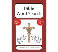 Bible Word Search Puzzle Book: Word Searches with Easy to Read Print about Bible, Jesus and More (6x9 inches, 110 pages) 50+ puzzles... Gift for Vacations, Holidays and Free Times