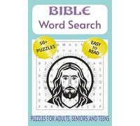 Bible Word Search Puzzle Book: Word Searches with Easy to Read Print about Bible, Jesus, Church and More|6x9 inches, 110 pages| 50+ puzzles...Gifts for Vacation, Holidays and Free Time