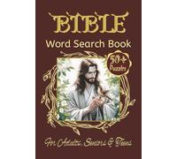 Bible Word Search Puzzle Book: Word Searches with Easy to Read Print about Bible, Scripture, Devotional and More | 6x9 Inches, 110 Pages | 50+ Puzzles… Gift for Vacations, Holidays, and Free Times