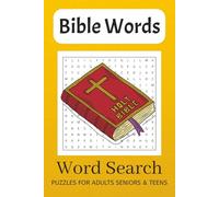 Bible Word Search Puzzle Book: Word Searches with Easy to Read Print about Bible words, Christian words, Scripture words and More | 6x9 inches, 110 ... Gift for Vacations, Holidays and Free Times