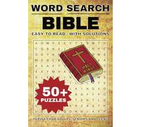 Bible Word Search Puzzle Book: Word Searches with Easy to Read Print about the Bible, Christianity, God and more | 6x9 inches, 110 pages | 50+ Puzzles ... Gift for Vacations, Holidays and Free Times