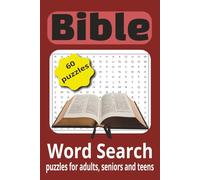 Bible Word Search Puzzle Book: Word searches with Easy to Read Print about the Bible, God, Jesus and More | 6x9 inches, 120 pages | 60 puzzles ... Gifts for Vacations, Holidays, Relaxing and Study