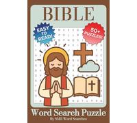 Bible Word Search Puzzle Book: Word Searches with Easy to Read Print about the Bible, Religion, Faith, and More | 6x9 inches, 110 pages | 50+ Puzzles … Gift for Vacations, Holidays, and Relaxing Times
