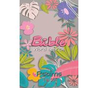Bible Word Search Puzzle: Volume 1 includes Psalms 1 to 50, featuring easy-to-read print, | 6 x 9 inches with 101 pages, 50 puzzles | Suitable for all ... God's Word. (Psalms - Black & White version)