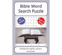 Bible Word Search Puzzle: Word searches about Bible, with easy to read print | 6 x 9 inches. 110 pages | 50+ puzzles _ Gifts for Vacations, Holidays. (Therapy Series Word Search Puzzles)