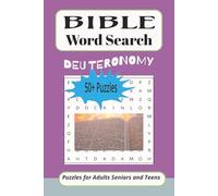 Bible Word Search Puzzles: ⦁Word searches with Easy to Read Print about the Bible, book of Deuteronomy, Christian and more (6X9 inches, 110 pages0 50+ Puzzles, Great for gifts and vacations