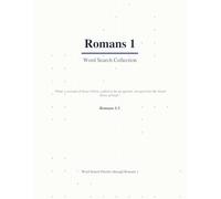 Bible Word Search Romans 1: A Verse-by-Verse Bible Puzzle Book Covering Every Word of Romans 1 (Large Print with Answers)