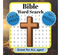 Bible Word Search: Word Search Puzzles with Easy to Read Print about Bible, Jesus, and more | 8.5x8.5 inches, 110 pages | 50+ puzzles | Great Gift | Perfect Gift for everyone