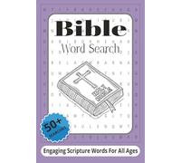 Bible Word Search: Word Search Puzzles with Easy to Read Print about Bible Verses, Christianity, Faith and More| 6x9 Inches, 120 pages|50+ puzzles...Gift for Vacations, Holidays and Relaxation