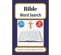 Bible Word Search: Word Searches with Easy to Read Print about The Bible, Jesus, Christianity and more | 6x9 inches, 110 pages | 50 + Puzzles... Gifts for Vacations, Holidays and Quiet Time